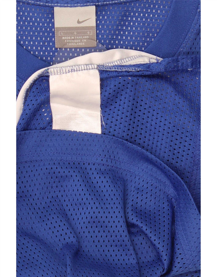 Nike Homme Débardeur Large Bleu Colorblock Polyester