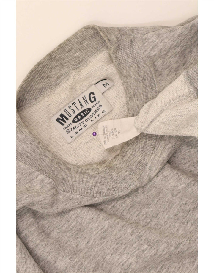 Mustang Sweat-Shirt Homme Gris Moyen Moucheté Coton
