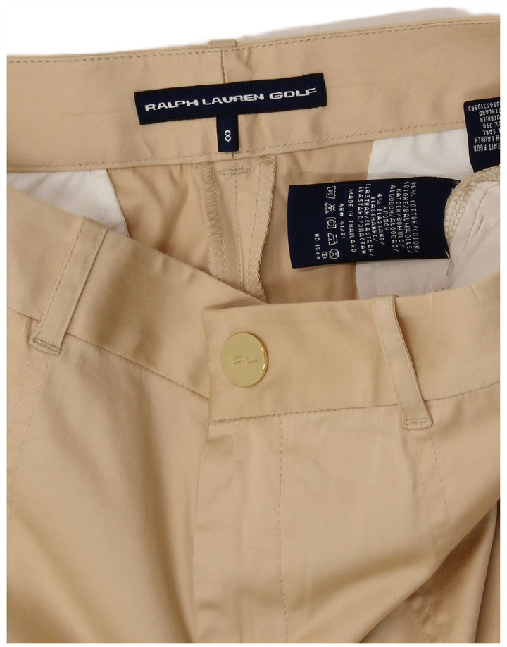 Ralph Lauren Pantalon capri de golf pour femme US 8 Medium W30 L21 Coton beige
