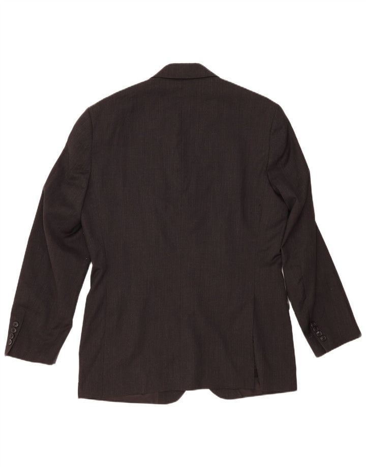 Tommy Hilfiger Veste blazer à 2 boutons pour homme UK 40 Large Gris Laine Classique