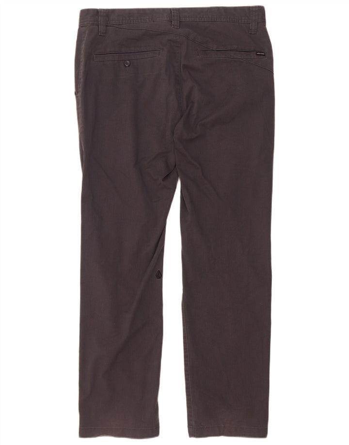 Volcom Pantalon Chino Droit Homme W34 L32 Gris Coton