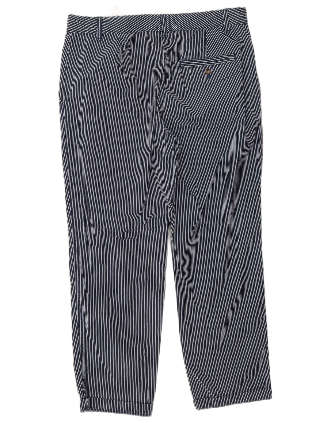 Marks & Spencer Pantalon court pour femme UK 12 Medium W32 L25 Bleu marine