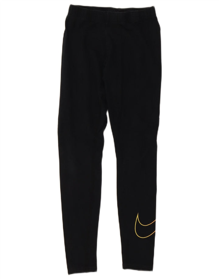 Nike Legging graphique pour femme UK 10 Petit coton noir
