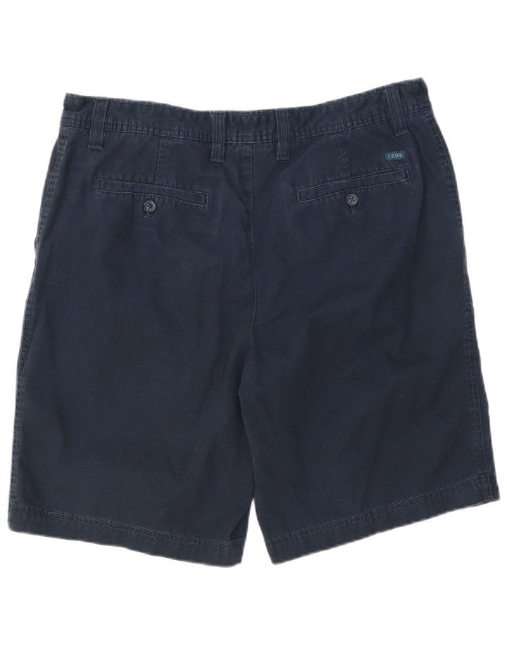 IZOD Short Chino Homme Salt Water W36 Large Bleu Marine Coton