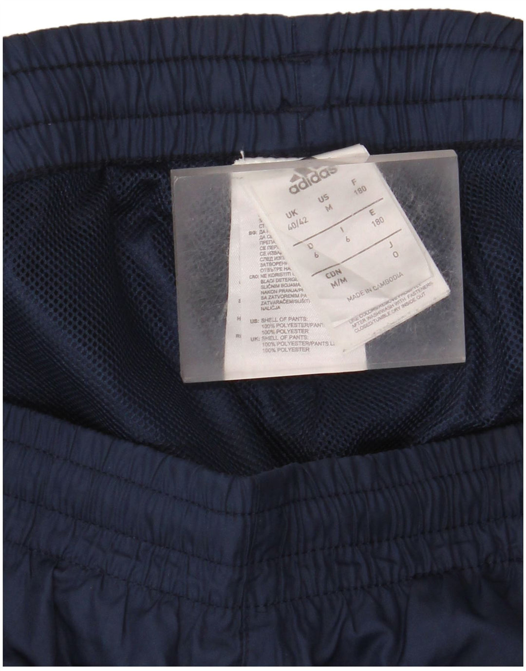 Adidas Pantalon de survêtement pour homme UK 40/42 Bleu marine moyen Polyester