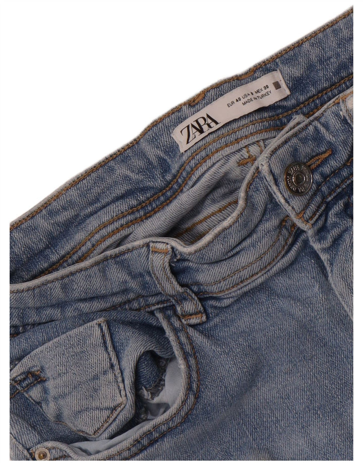 Zara Jean skinny effet vieilli pour femme EU 40 Medium W30 L28 Bleu