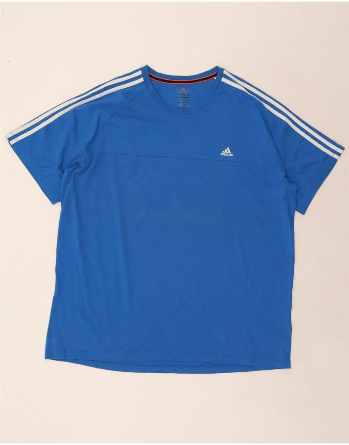 Adidas T-Shirt Homme Top 2XL Bleu Coton