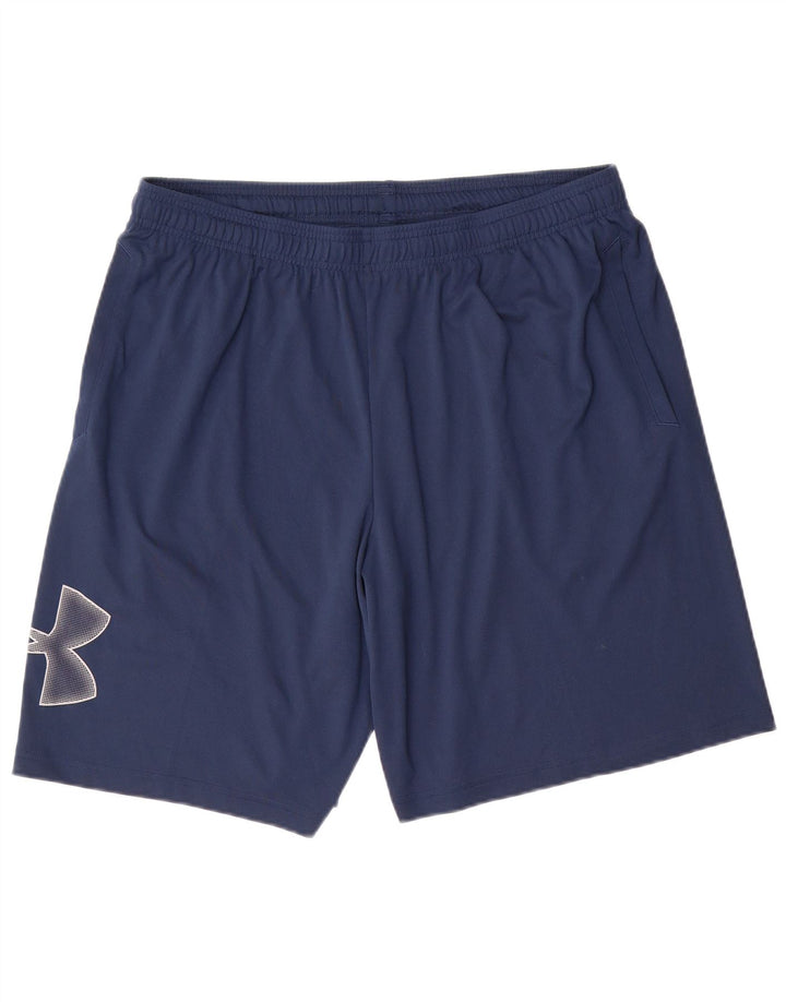 UNDER ARMOUR Short de Sport Graphique Homme XL Bleu Marine Polyester