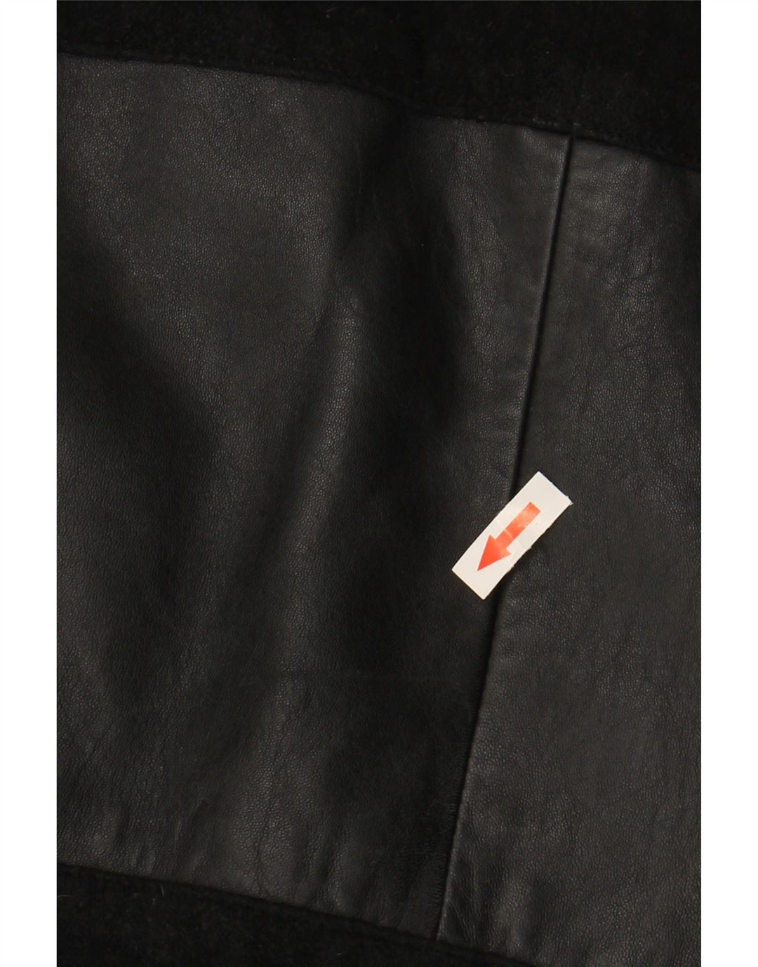 VINTAGE Veste en Daim Femme IT 48 XL Noir