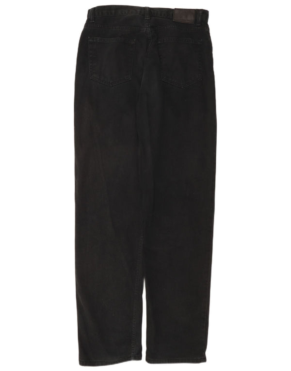 CALVIN KLEIN Jean droit coupe facile pour homme W32 L32 noir coton