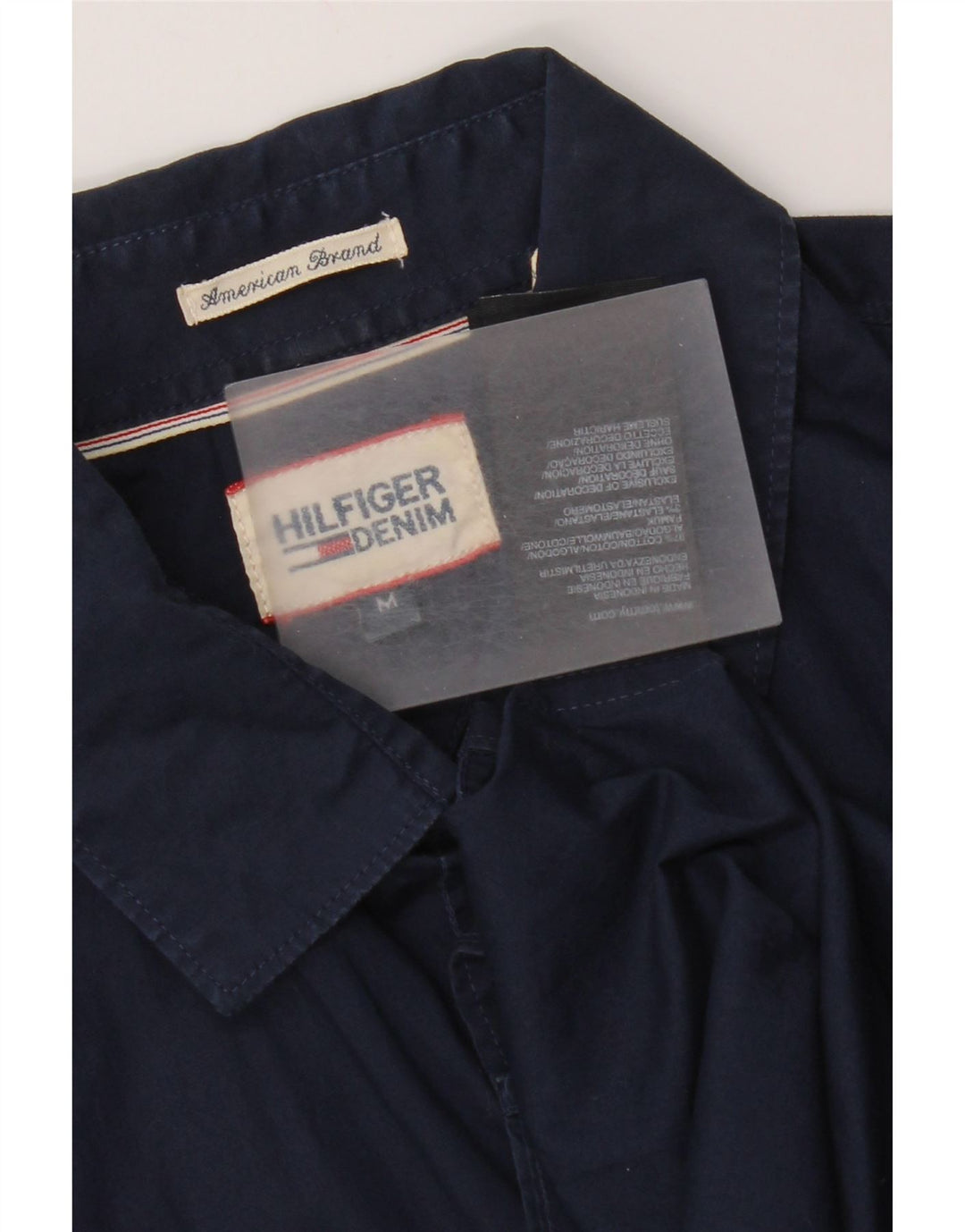 Tommy Hilfiger Chemise à Manches Courtes Homme Bleu Marine Moyen Coton