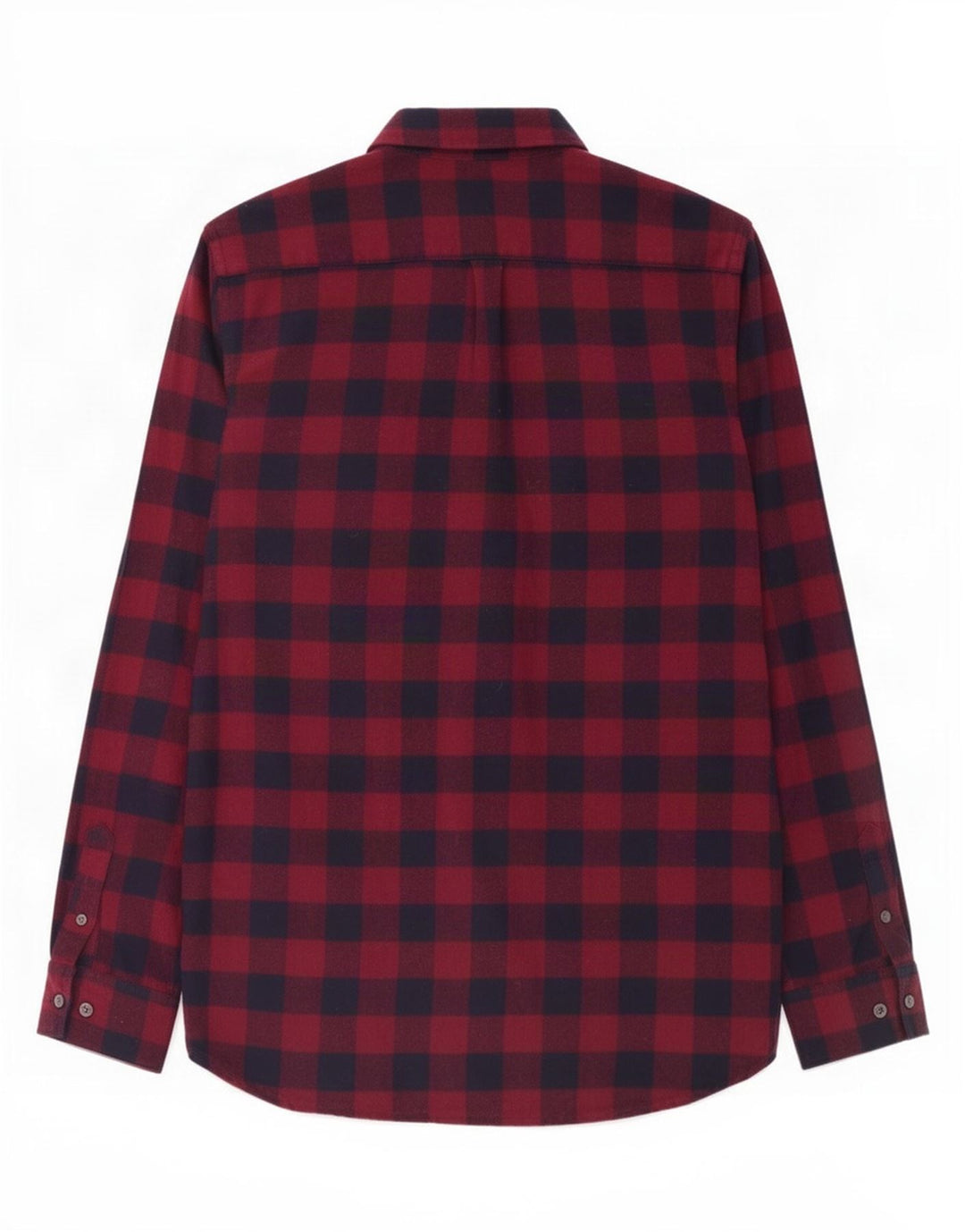 French Connection Chemise en Flanelle Homme Grand Vichy Rouge