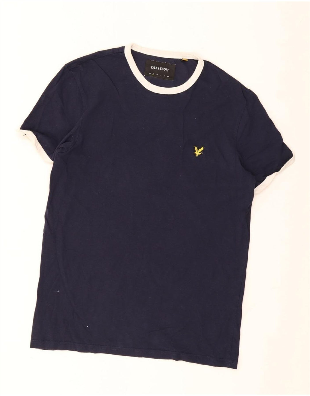 LYLE & SCOTT T-Shirt Homme Petit Bleu Marine Coton