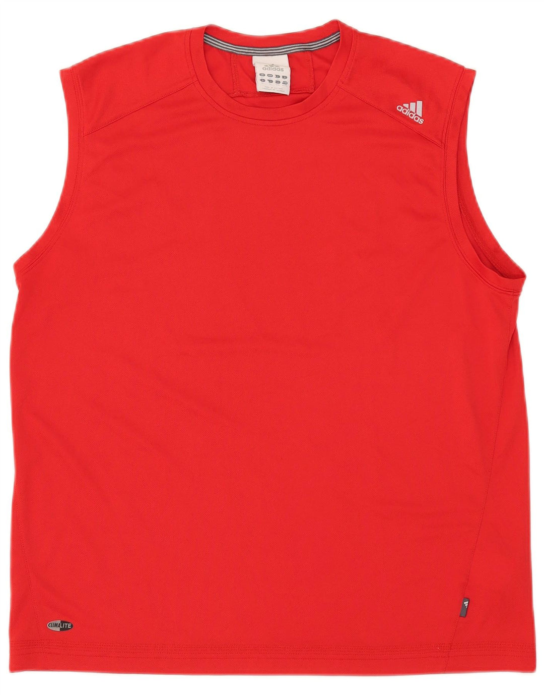Adidas Femmes Climalite Débardeur UK 18 XL Rouge Polyester