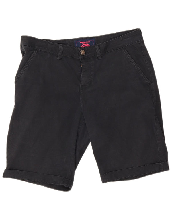 Superdry Short Chino Femme Medium W30 Bleu Marine Coton