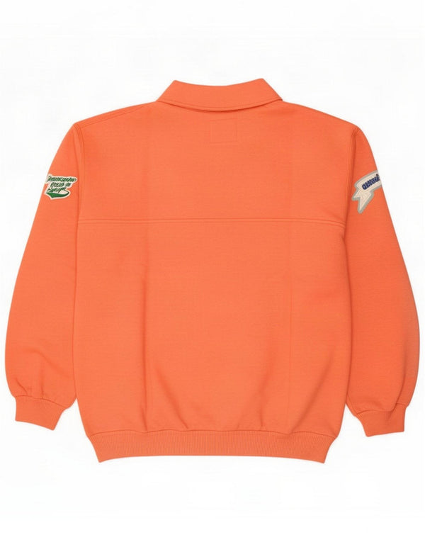 Americanino Pull graphique à col polo pour homme en coton rose Taille L