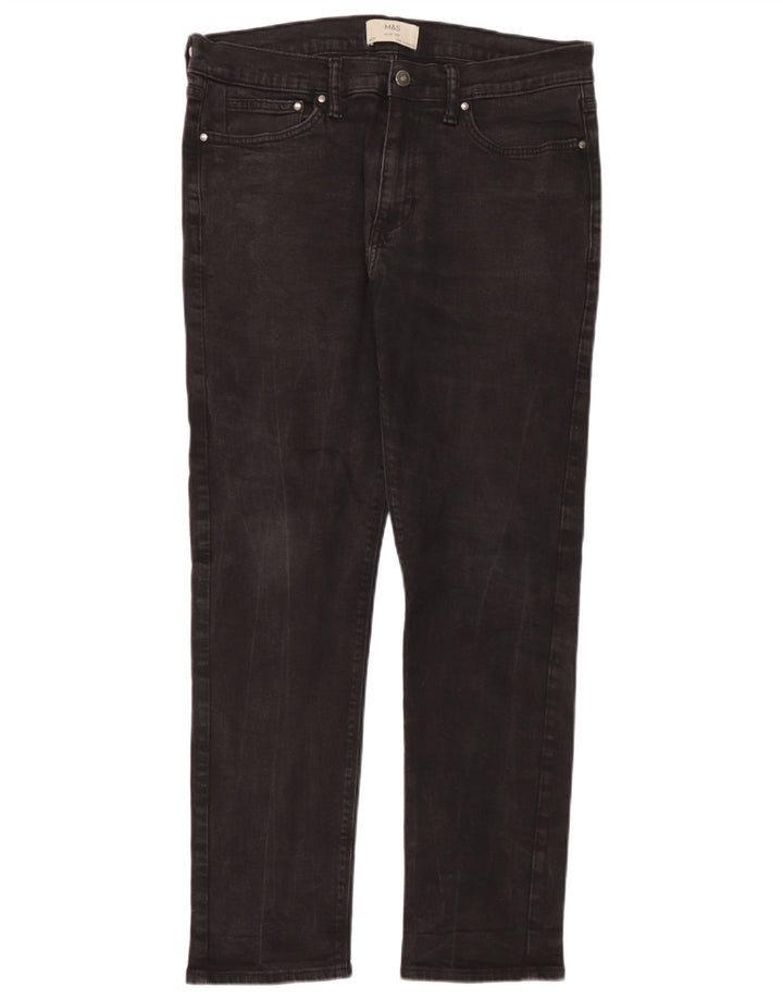 Marks & Spencer Jean Slim Homme W34 L31 Coton Noir