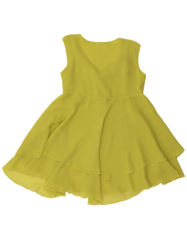 Robe trapèze sans manches pour femmes vintage IT 42 Jaune moyen