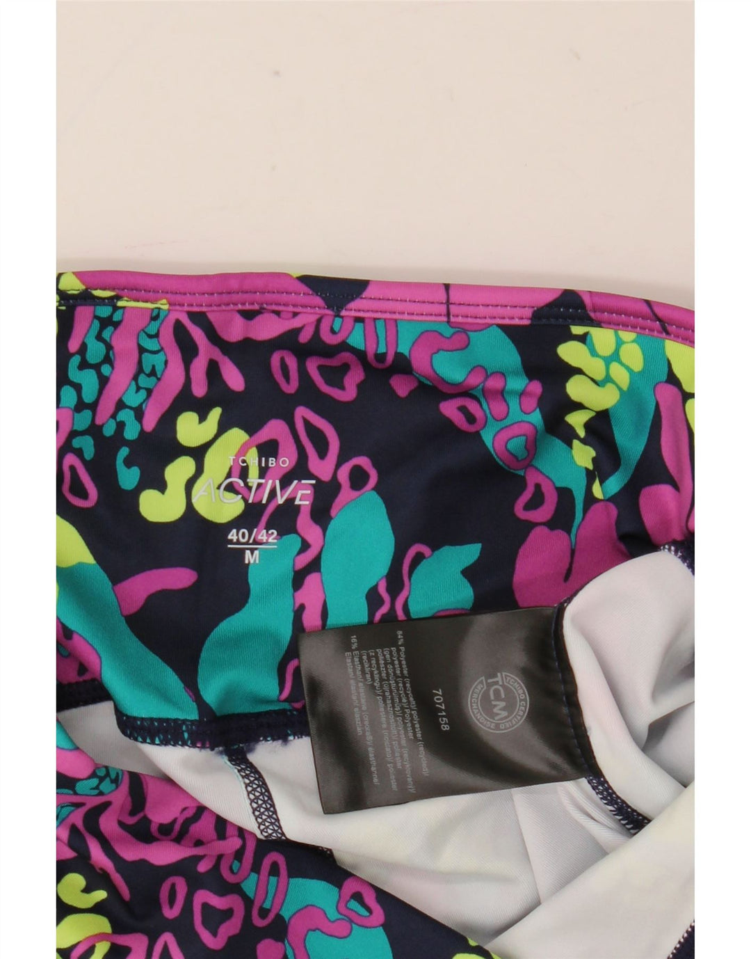 TCM Womens Capri Leggings UK 12 Medium  Multicoloured Floral Polyester