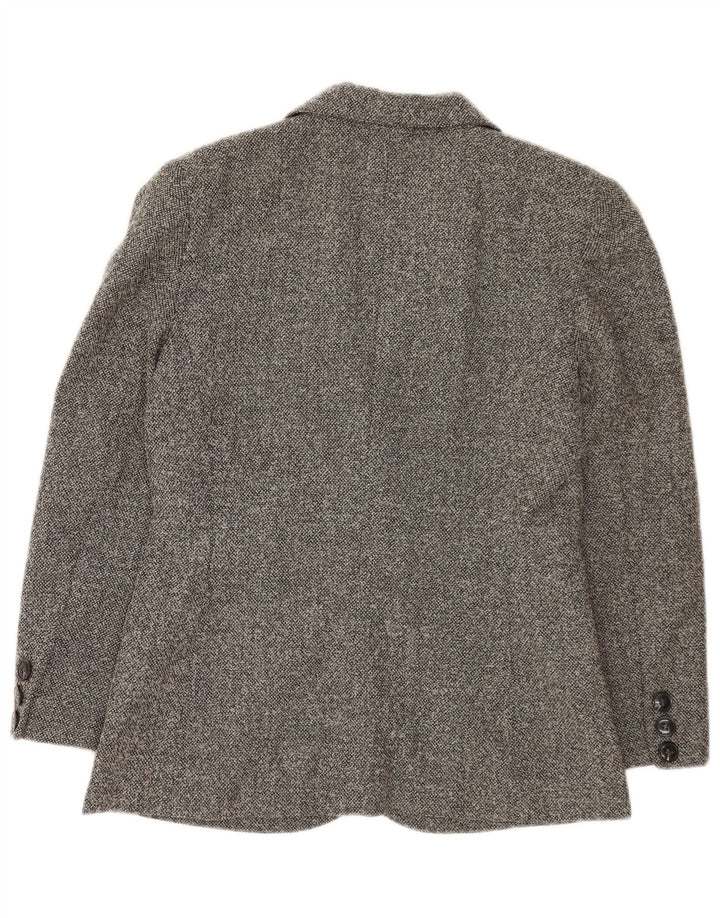 Luisa Spagnoli Veste Blazer 1 Bouton Femme IT 44 Laine Vierge Gris Moyen