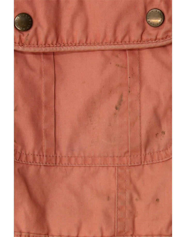 Barbour Veste en coton ciré pour femme UK 12 Rose moyen