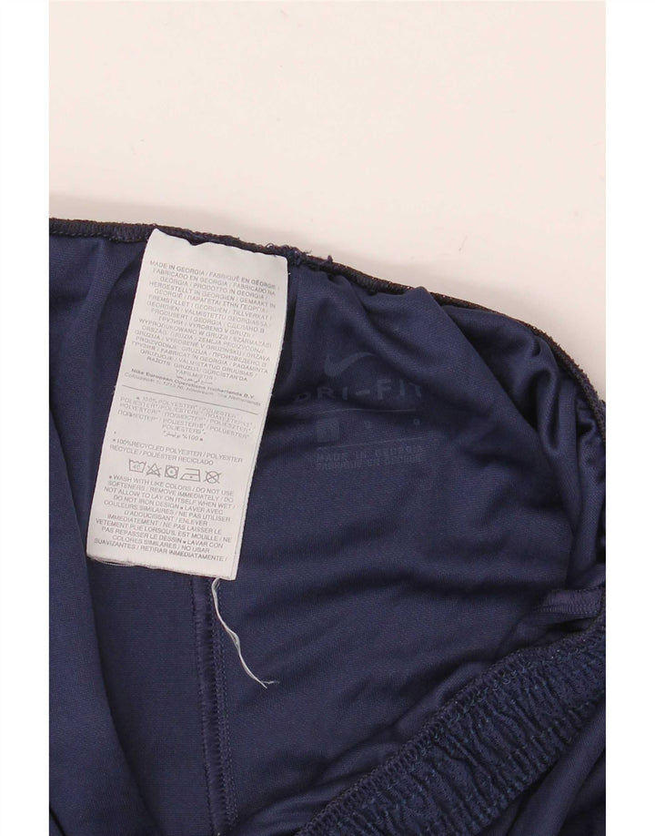 Nike Short de sport Dri Fit pour homme en polyester bleu marine Taille L
