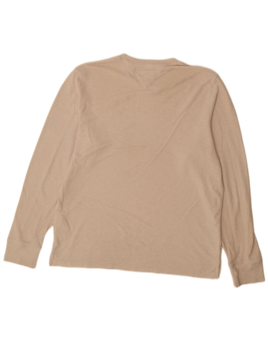 Tommy Hilfiger Haut à manches longues pour homme en coton beige