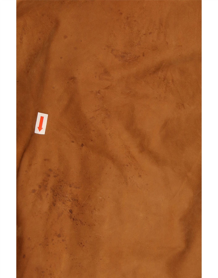 veste en daim homme vintage IT 52 XL cuir marron