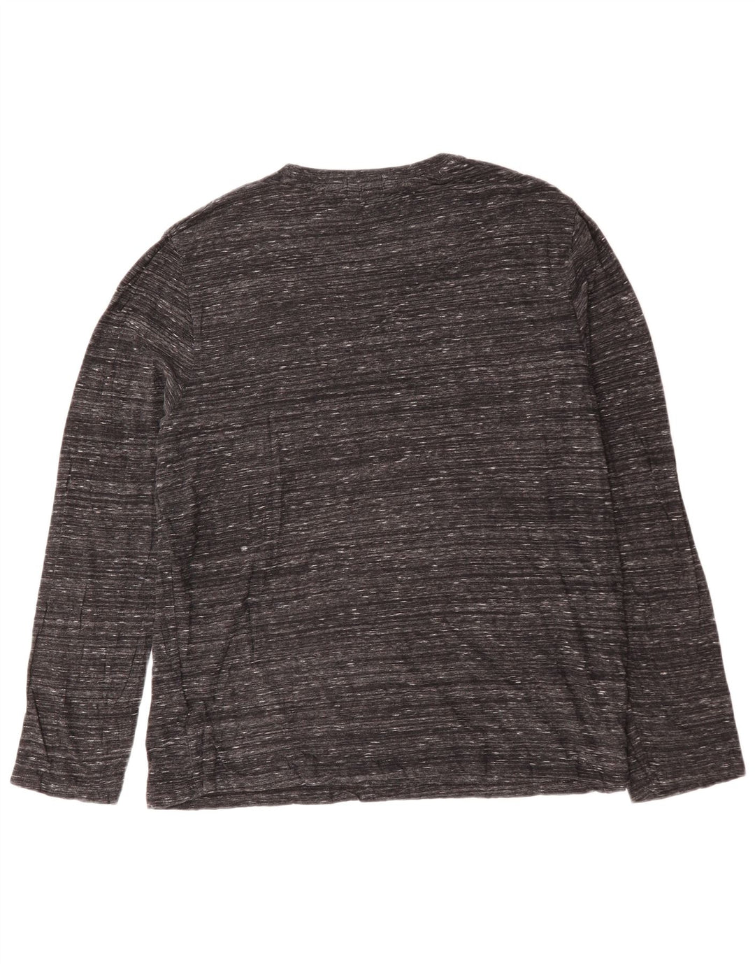 SUPERDRY Haut Homme Manches Longues 3XL Gris Moucheté Coton