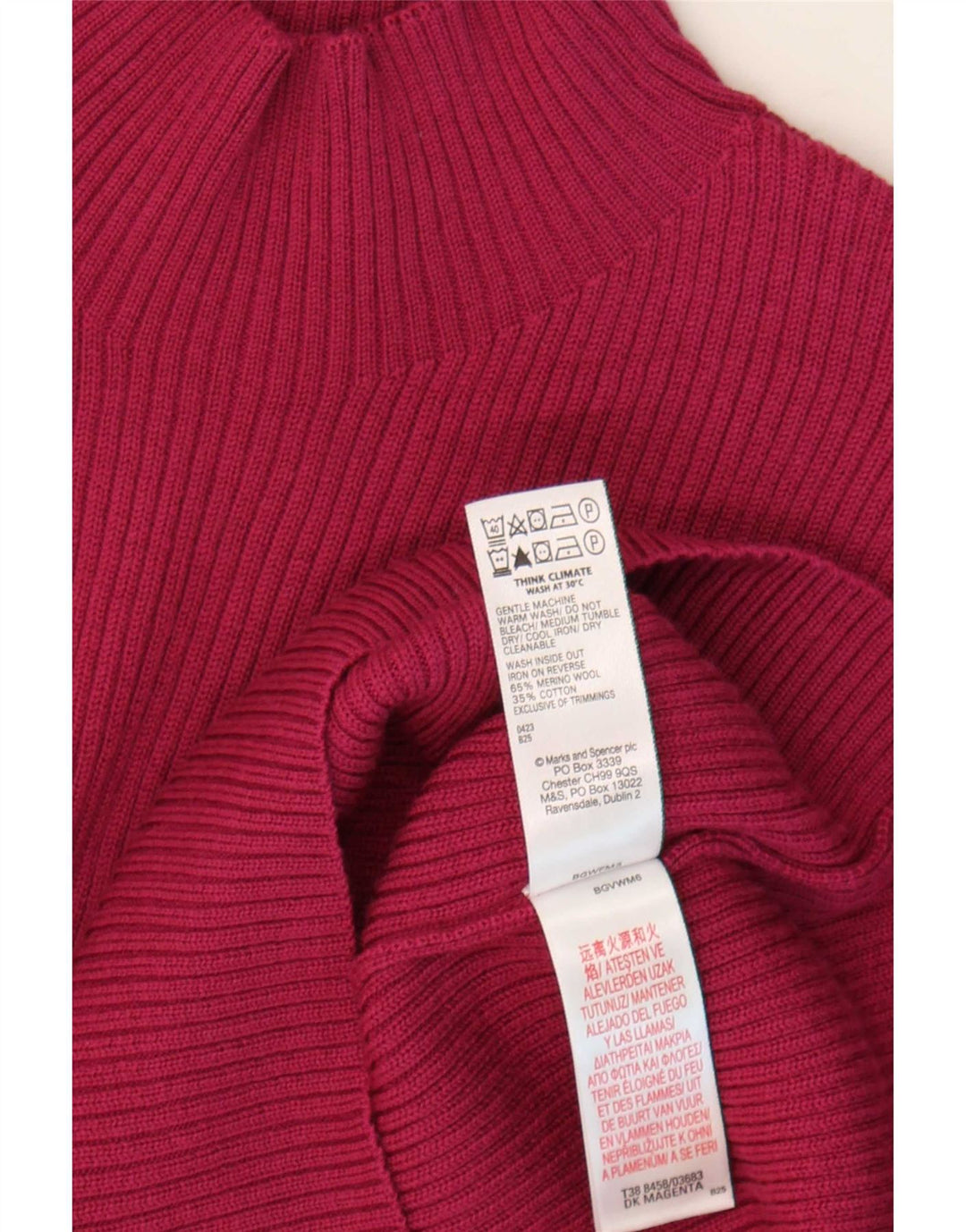 Marks & Spencer Pull col roulé pour femme UK 14 Large Violet