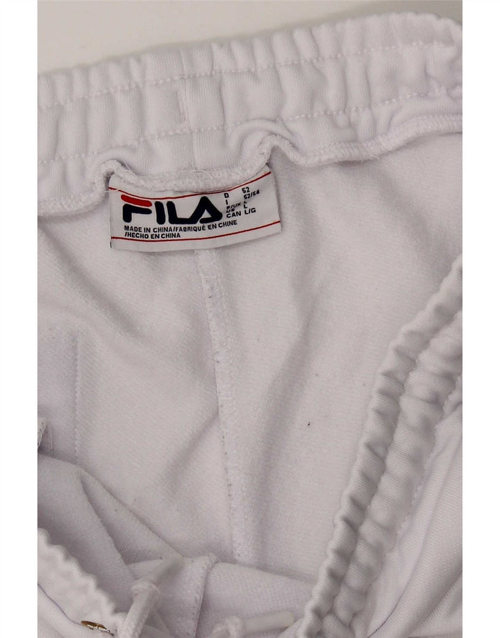 Fila Short de sport homme grand blanc polyester
