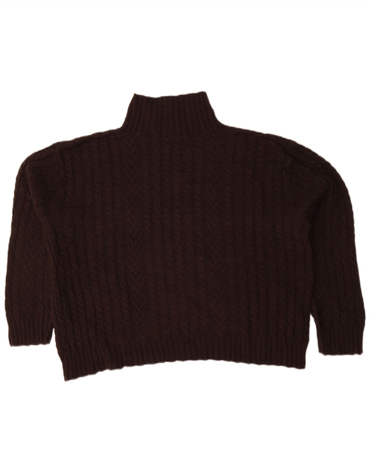 Marks & Spencer Pull col roulé pour femme UK 16 Large Marron