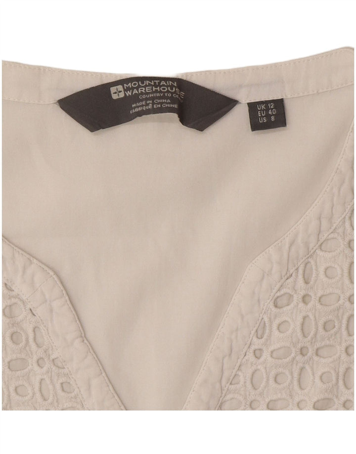 Mountain Warehouse Chemisier pour femme UK 12 Medium Blanc