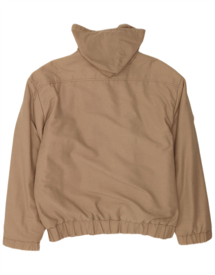 Veste coupe-vent à capuche vintage pour homme EU 52 XL Marron