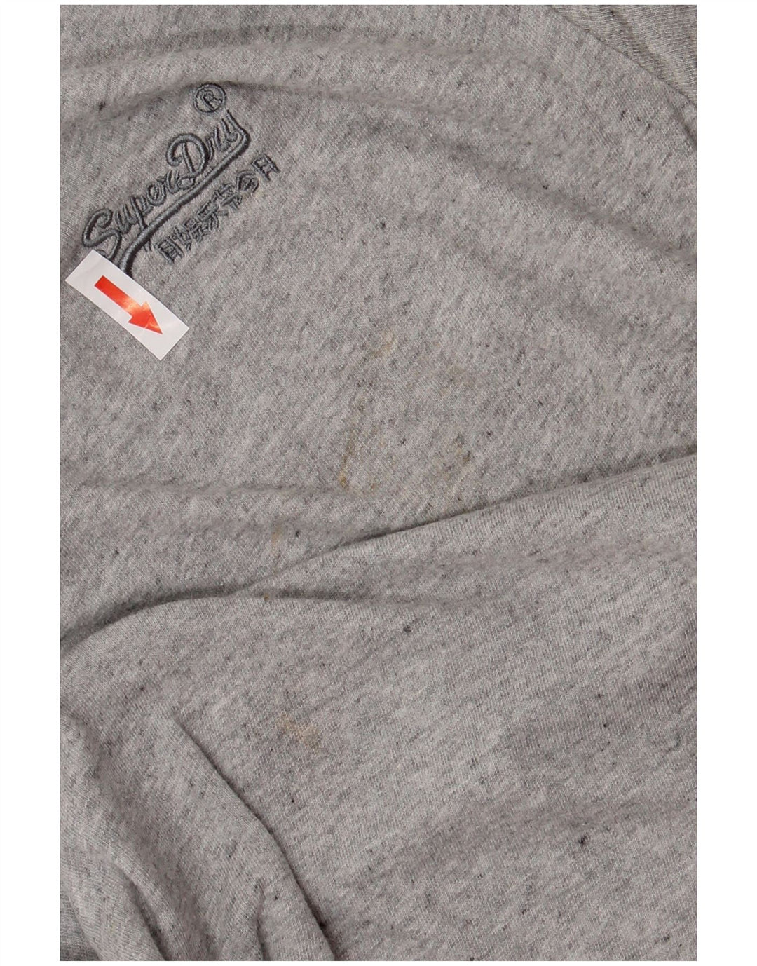 SUPERDRY T-Shirt Homme Top Large Gris Moucheté Coton