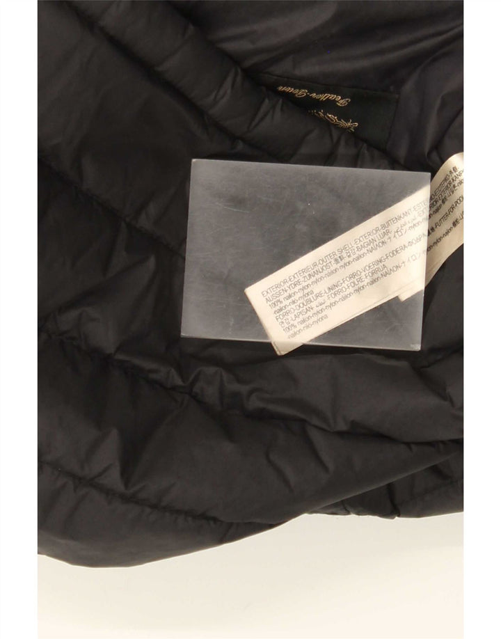 Massimo Dutti Veste matelassée pour homme UK 40 Large Noir Nylon