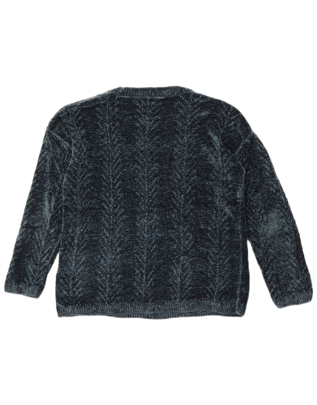 Orvis Pull à col rond pour femme UK 14 Vert moyen Polyester