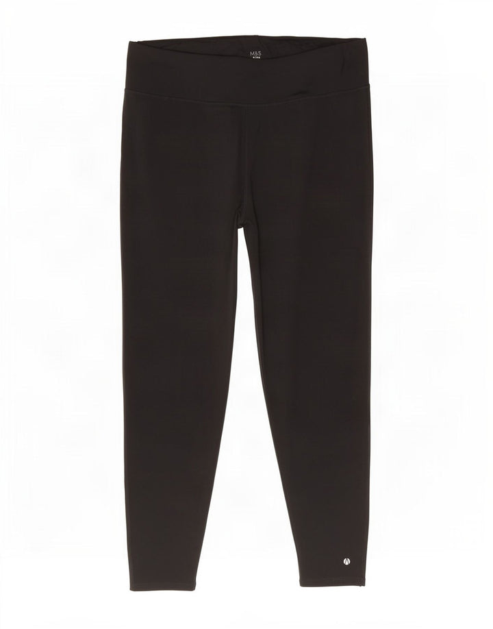 Marks & Spencer Leggings Femme UK 22 3XL Noir Polyester