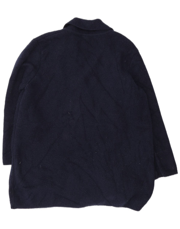 Marks & Spencer Pull cardigan long pour femme UK 16 Large Bleu marine