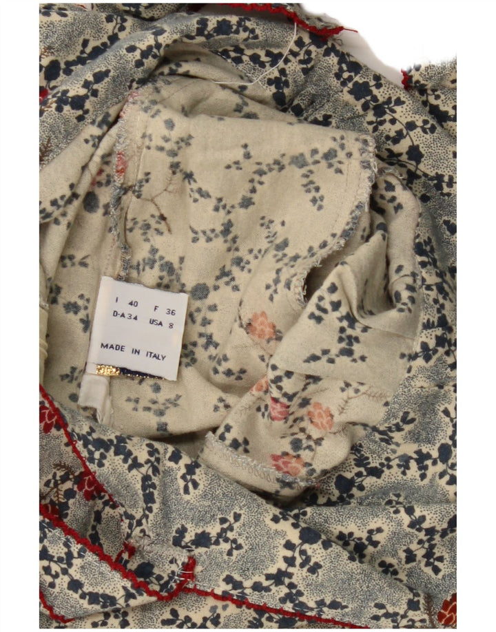 Selene Robe d'été pour femme US 8 Bleu moyen Floral