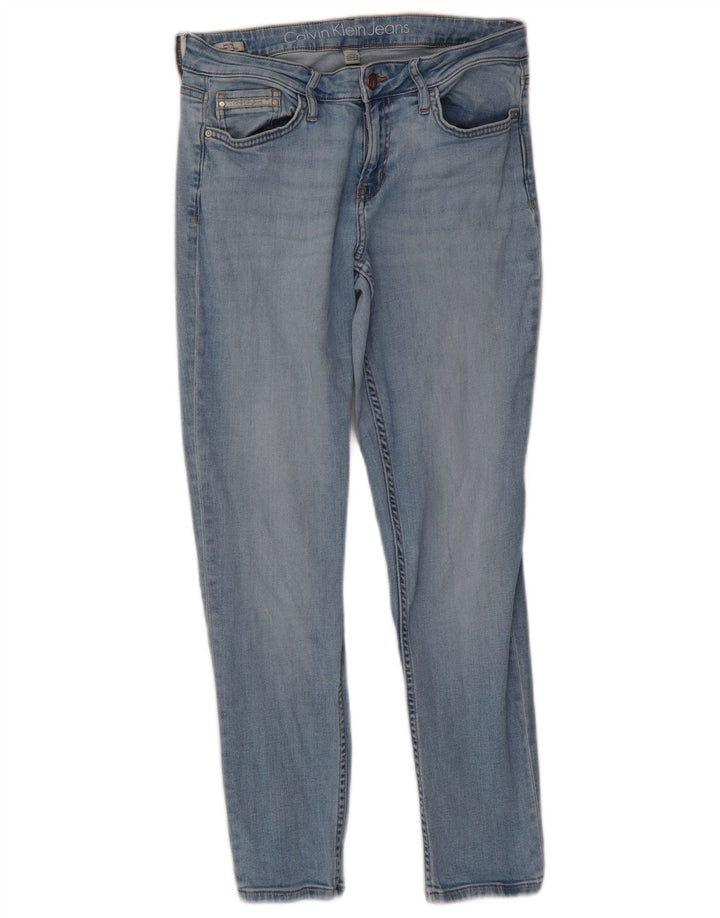 Calvin Klein Jean Slim W30 L27 Femme Bleu Coton