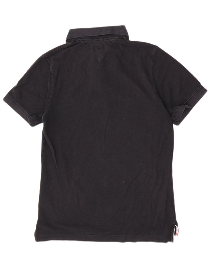 Tommy Hilfiger Polo Homme Coton Noir Moyen