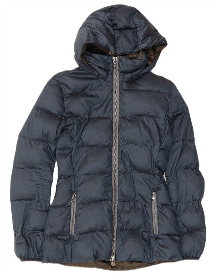 Colmar Veste matelassée à capuche pour femme EU 38 Small Bleu marine