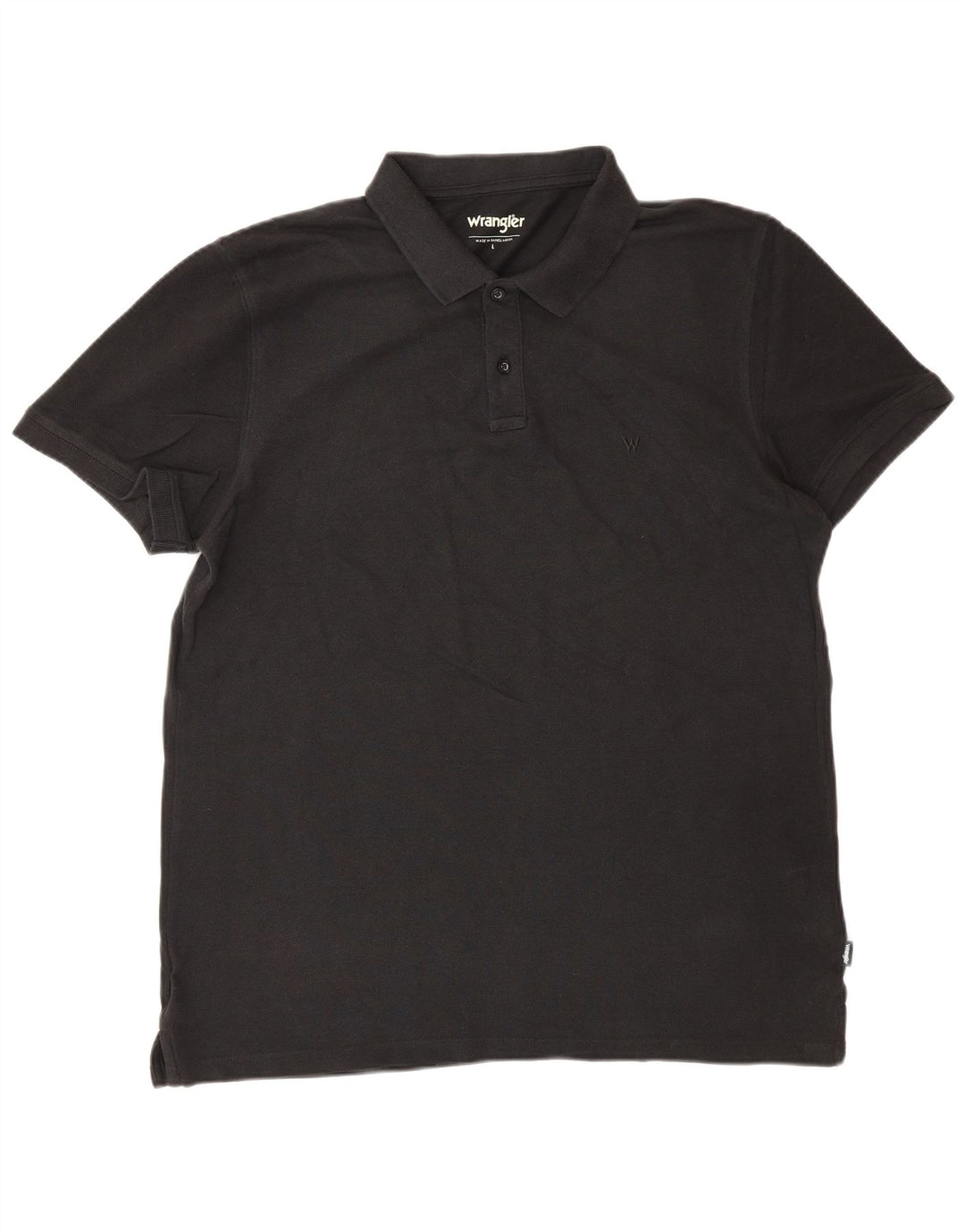 WRANGLER Polo Homme Grand Noir Coton