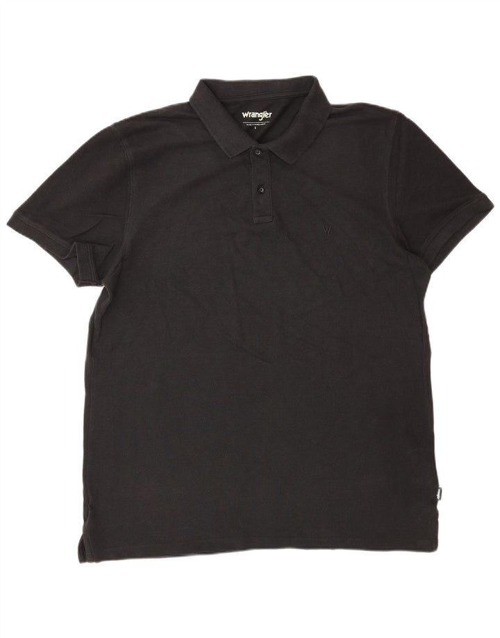 WRANGLER Polo Homme Grand Noir Coton