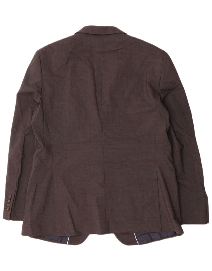 MARKS & SPENCER Veste blazer coupe régulière à 2 boutons pour homme UK 42 XL Marron