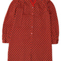 vintage Womens Basic Dress UK 10 Petit Rouge Géométrique