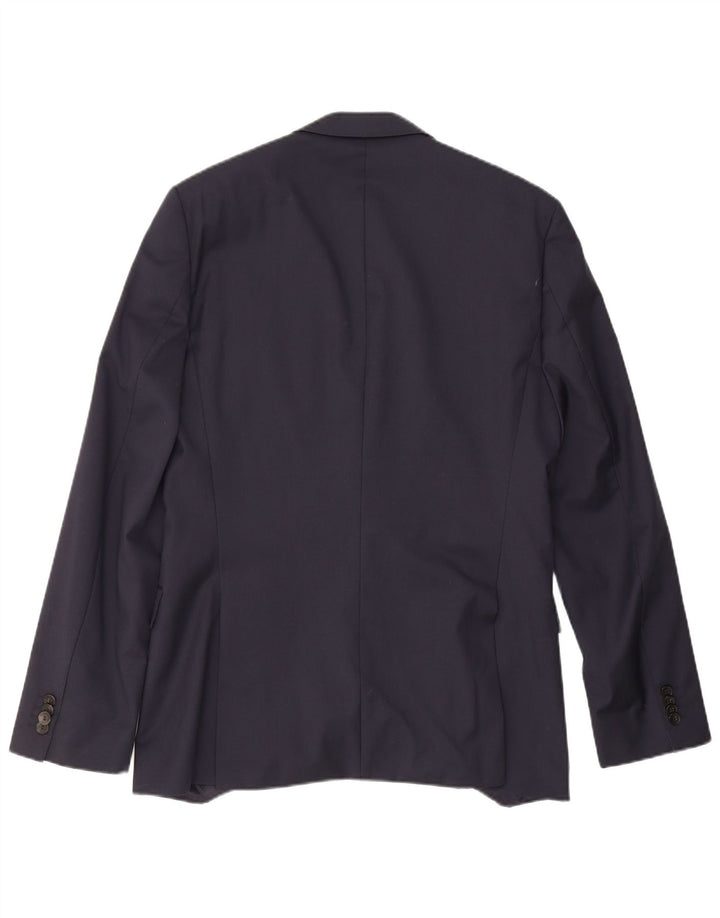 Hugo Boss Veste blazer à 2 boutons pour homme US 40 Grande laine vierge bleu marine