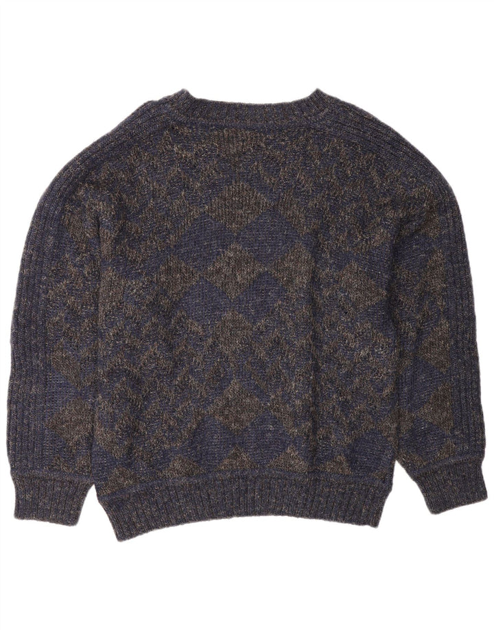 Ellesse Pull Col Bateau Homme Bleu Marine Moyen Laine