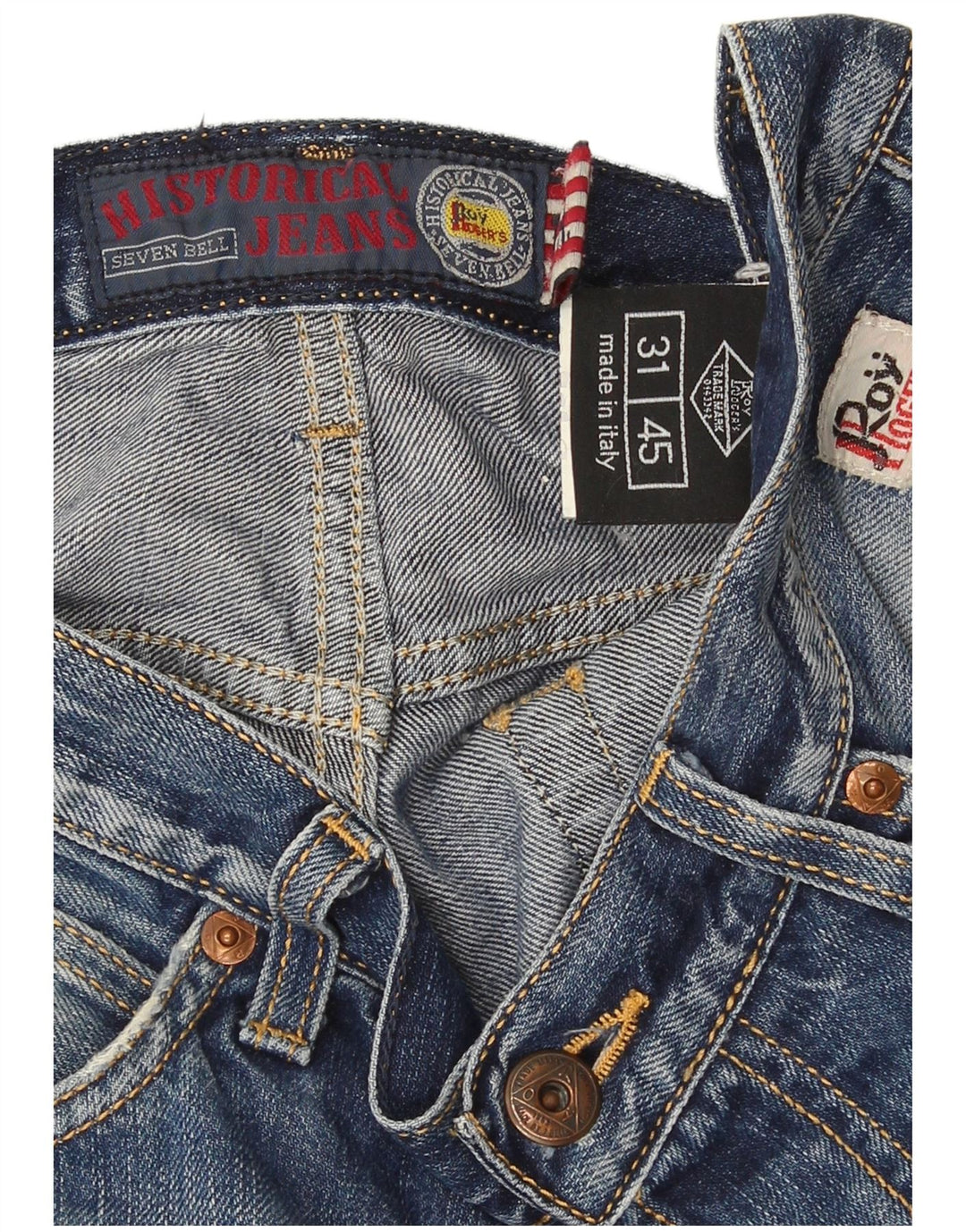 Roy Rogers Jean droit pour homme IT 45 Small W31 L34 Bleu